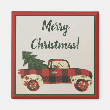 Süßester Weihnachts-LKW-Magnet