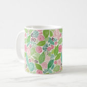 Süßestes Blumendesign Kaffeetasse (Vorderseite Links)