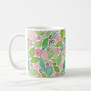 Süßestes Blumendesign Kaffeetasse