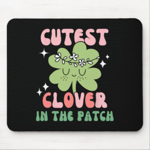 Süßestes Kleeblatt im Patch Kleinkind Mädchen St. Mousepad