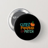 Süßestes Kürbiskind Im Patch Lustiger Herbst Herbs Button (Vorne & Hinten)