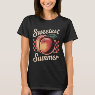 Süßestes Sommer-Pfirsich-Retro-T-Shirt – Vintage S T-Shirt