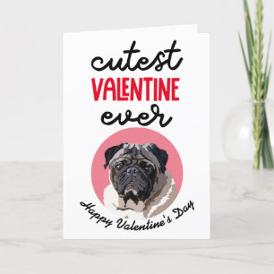 Süßestes Valentinsgruß-Karten von deinem Pug  Feiertagskarte