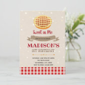 Süssetorten-Party Einladung (Stehend Vorderseite)