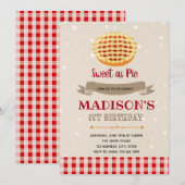 Süssetorten-Party Einladung (Vorne/Hinten)