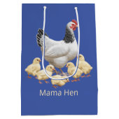 Sussex Chicken Mama Hen und Chicks Mittlere Geschenktüte (Rückseite)