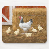 Sussex Chicken Mama Hen und Chicks Mousepad (Vorne)