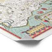 Sussex, eingegraben von Jodocus Hondius von John Poster (Ecke)