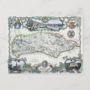 Sussex, graviert von W. Schmollinger Postkarte