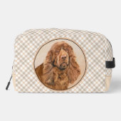 Sussex Spanel Malerei Niedlich Original Pet Dog Ar Waschbeutel (Rückseite)