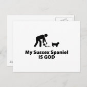 Sussex Spanel Postkarte (Vorne/Hinten)