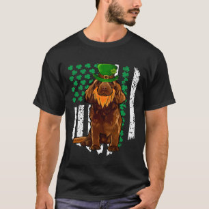 Sussex Spanel St Patricks Day Irish American Flag T-Shirt