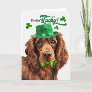 Sussex Spaniel Feelin' Lucky St Patrick's Day Feiertagskarte