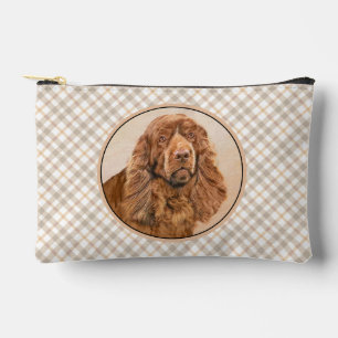 Sussex Spaniel Malerei Süße Original Haustier Hund Zubehörtasche