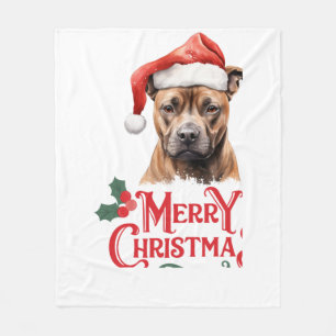 Sussex Spaniel Weihnachten Fleecedecke