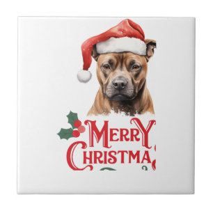 Sussex Spaniel Weihnachten Fliese