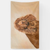 Sussex Spanisch Painting - Niedliche Original Dog Banner (Vertikal)