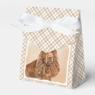 Sussex Spanisch Painting - Niedliche Original Dog  Geschenkschachtel