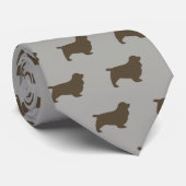Sussex Spanische Silhouetten| Hund Lover's Krawatte (Gerollt)
