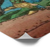 Süßfisch Tama River Utagawa Hiroshige Poster (Ecke)