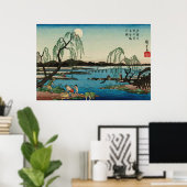 Süßfisch Tama River Utagawa Hiroshige Poster (Heimbüro)