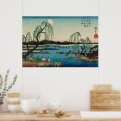 Süßfisch Tama River Utagawa Hiroshige Poster (Küche)