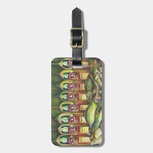 Süßfleisch Gepäckanhänger (Vorderseite vertikal)