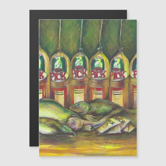 Süßfleisch Magnetkarte (Vorne/Hinten)