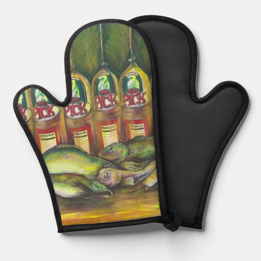 Süßfleisch Ofenhandschuh (Vorderseite/Rückseite)