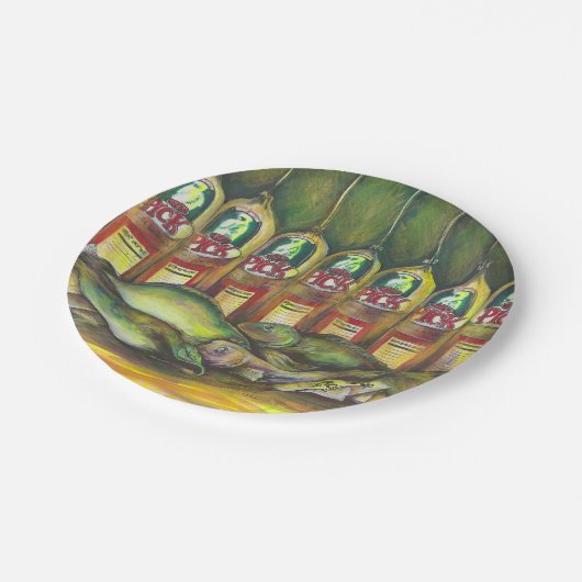 Süßfleisch Pappteller (Schrägansicht)