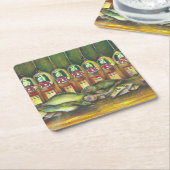 Süßfleisch Rechteckiger Pappuntersetzer (angewinkelt)