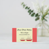 Süßfrüchte Bäckereidesign Visitenkarte (Stehend Vorderseite)