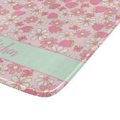 Süßfrühlingstrawberries Personalisiert Schneidebrett (Ecke)