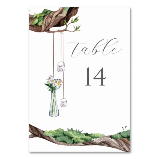 Süßgarten-Tischnummern Tischnummer (Rückseite)