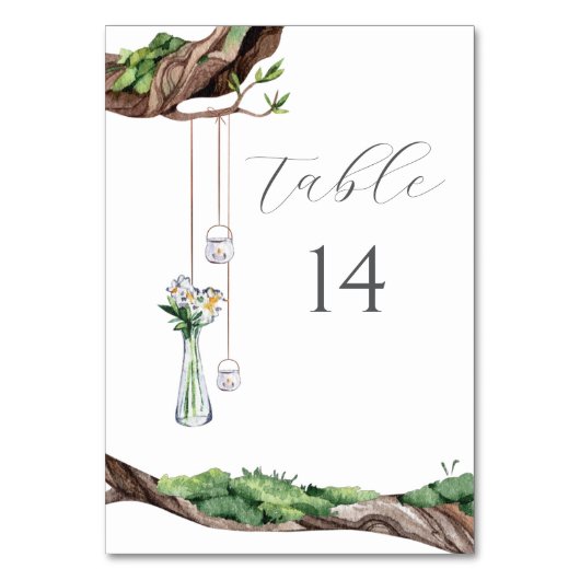 Süßgarten-Tischnummern Tischnummer (Vorderseite)