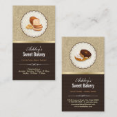 Süßgebäck Boutique - Breads Donut Toast Dessert Visitenkarte (Vorne/Hinten)