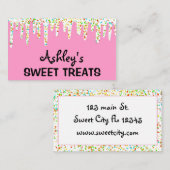 Süßgebäck Koch Konditorwaren Kuchen Visitenkarte (Vorne/Hinten)