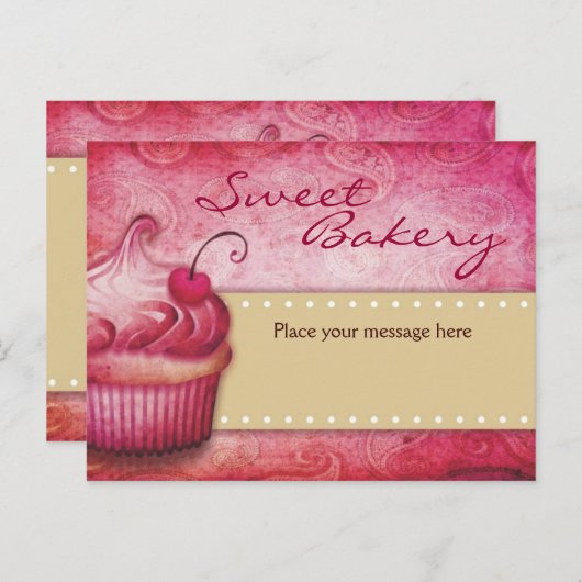 Süßgebäck Postkarten (Vorne/Hinten)