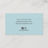 Süßgebäck Rose Gold Whisk Minze Konditorei Koch Visitenkarte (Rückseite)