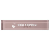 Süßgebäck Store Custom Cakes Chocolates Dessert Namensplakette (Vorderseite)