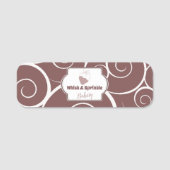 Süßgebäck Store Custom Cakes Chocolates Dessert Namensschild (Vorderseite)