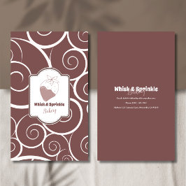 Süßgebäck Store Custom Cakes Chocolates Dessert Visitenkarte
