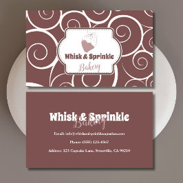 Süßgebäck Store Custom Cakes Chocolates Dessert Visitenkarte
