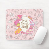 Süßgebäck und Getränke Peach Mousepad (Mit Mouse)