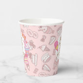 Süßgebäck und Getränke Peach Pappbecher (Links)