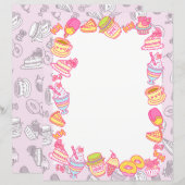 Süßgebäck und Getränke Rosa (Vorne/Hinten)