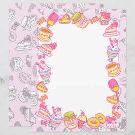 Süßgebäck und Getränke Rosa