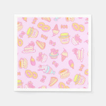 Süßgebäck und Getränke Rosa