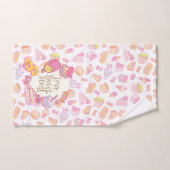 Süßgebäck und Getränke Weißes Badetuch Set (Handtuch)