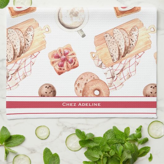 Süßgebackenes Gebäck individuell anpassbar Geschirrtuch (Gefaltet)